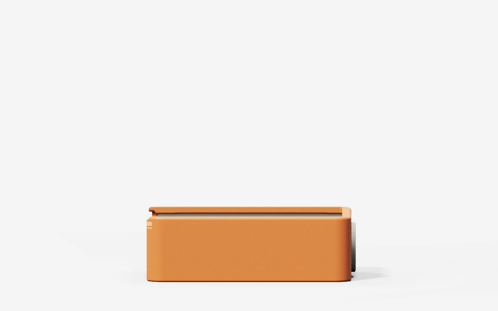 Scout V2 side view, showing its low ports
